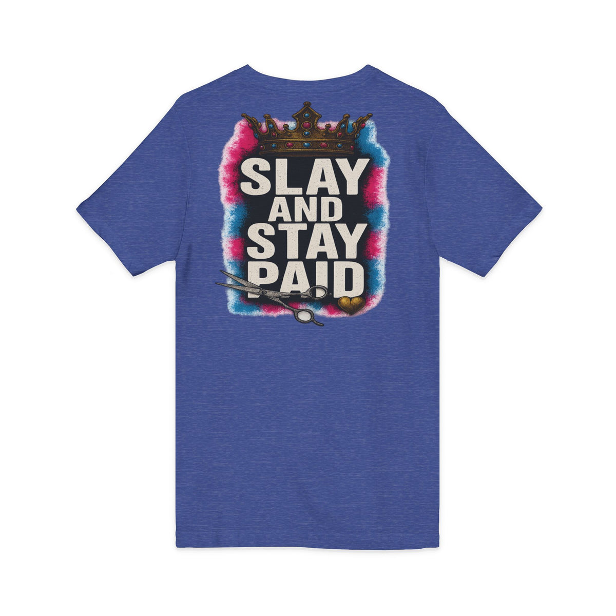 Slay And Stay Paid Women's V-Neck Tee – Front & Back Print