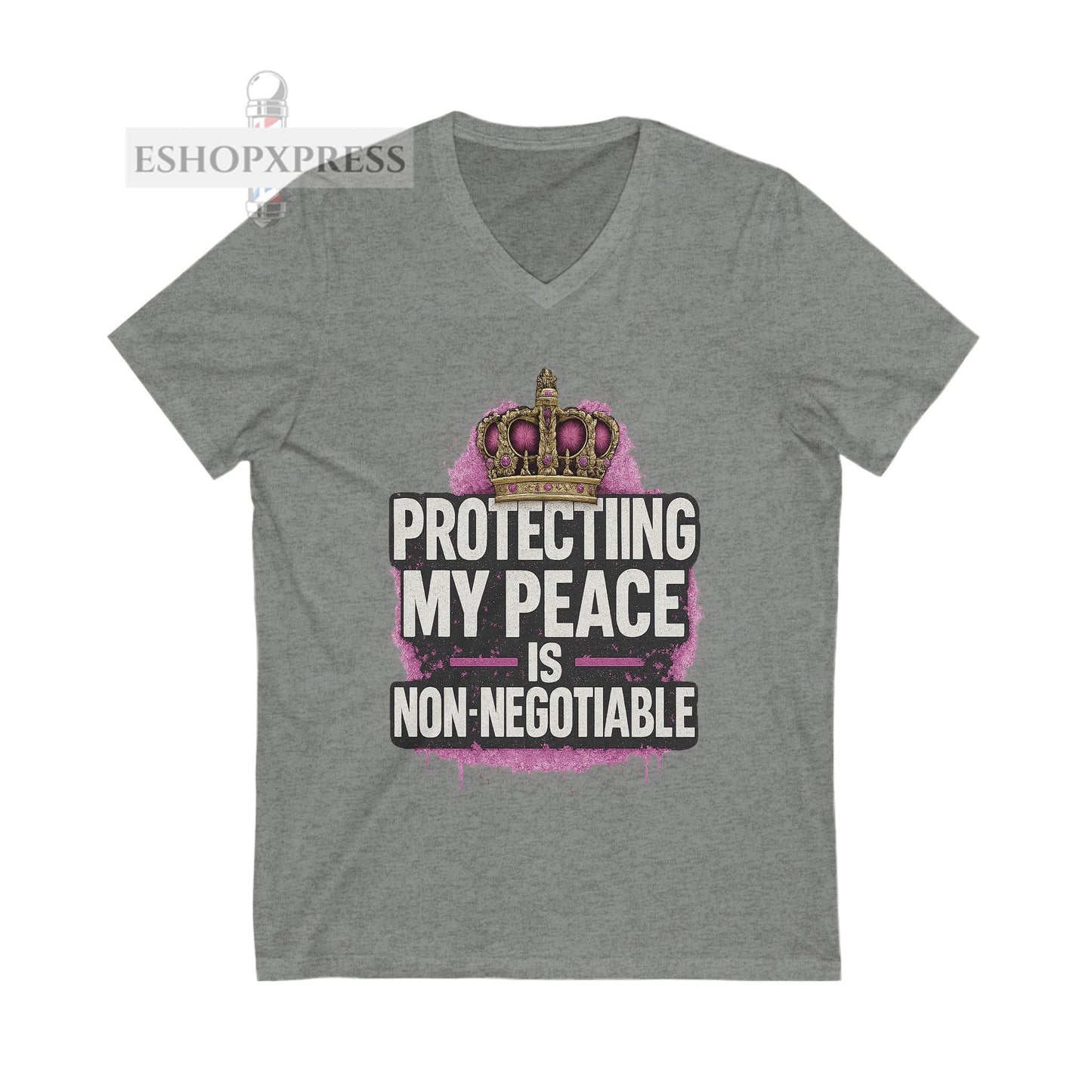 Protecting My Peace is Non-Negotiable - V-Neck Tee