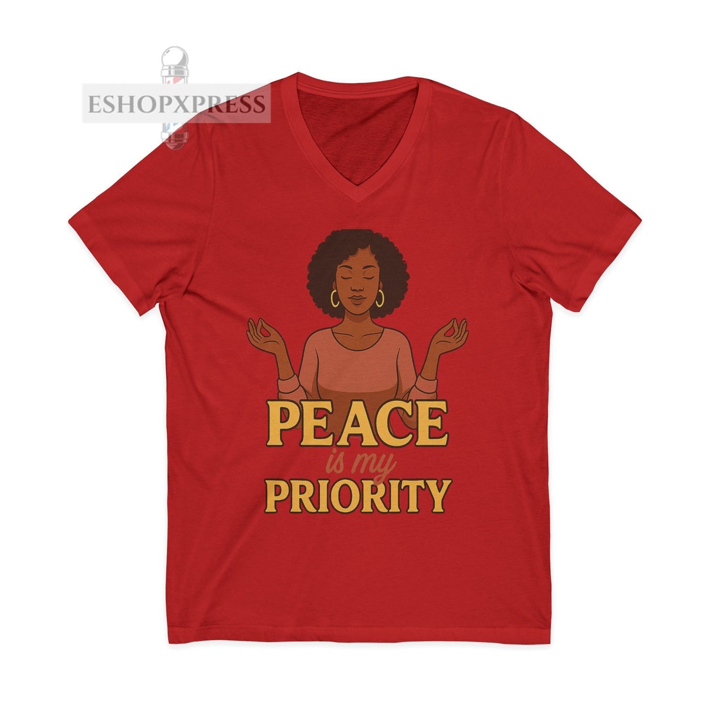 Peace is My Priority Vneck Tee