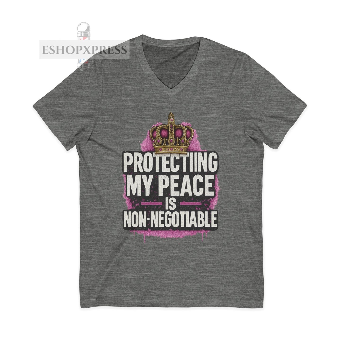 Protecting My Peace is Non-Negotiable - V-Neck Tee