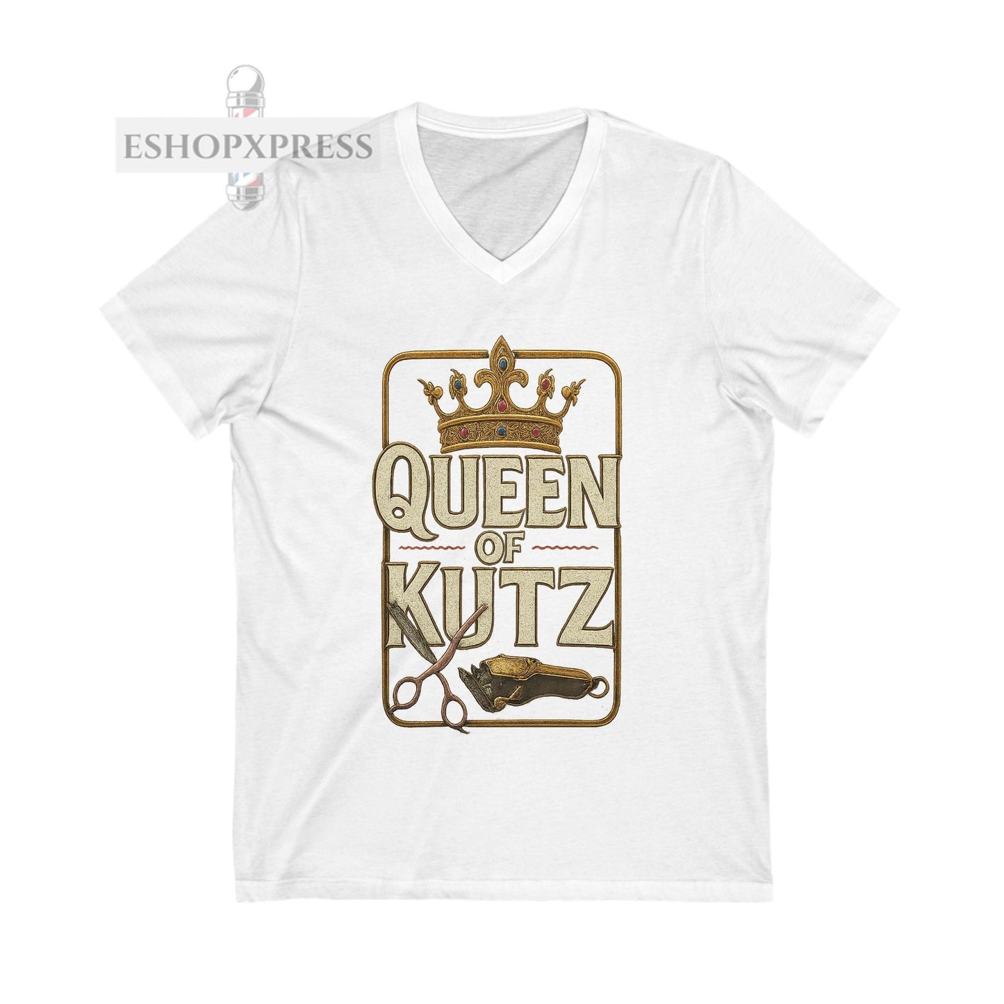Queen of Kutz Universal Women's V-Neck Tee
