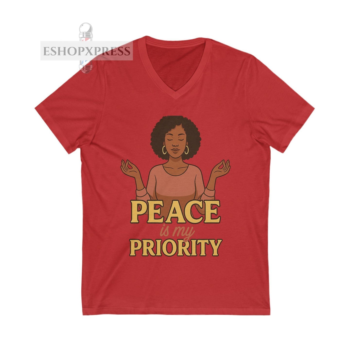 Peace is My Priority Vneck Tee