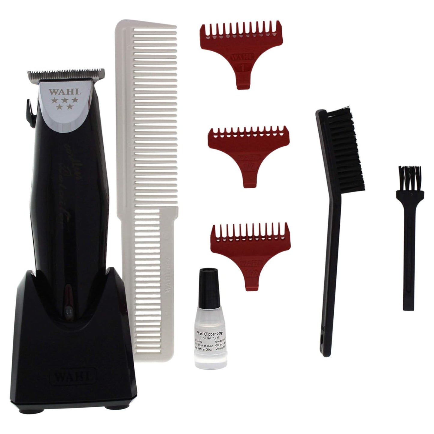 Professional 5-Star Cordless Detailer #8163 – Great for Professional Stylists and Barbers – Rotary Motor - Black (Kit)