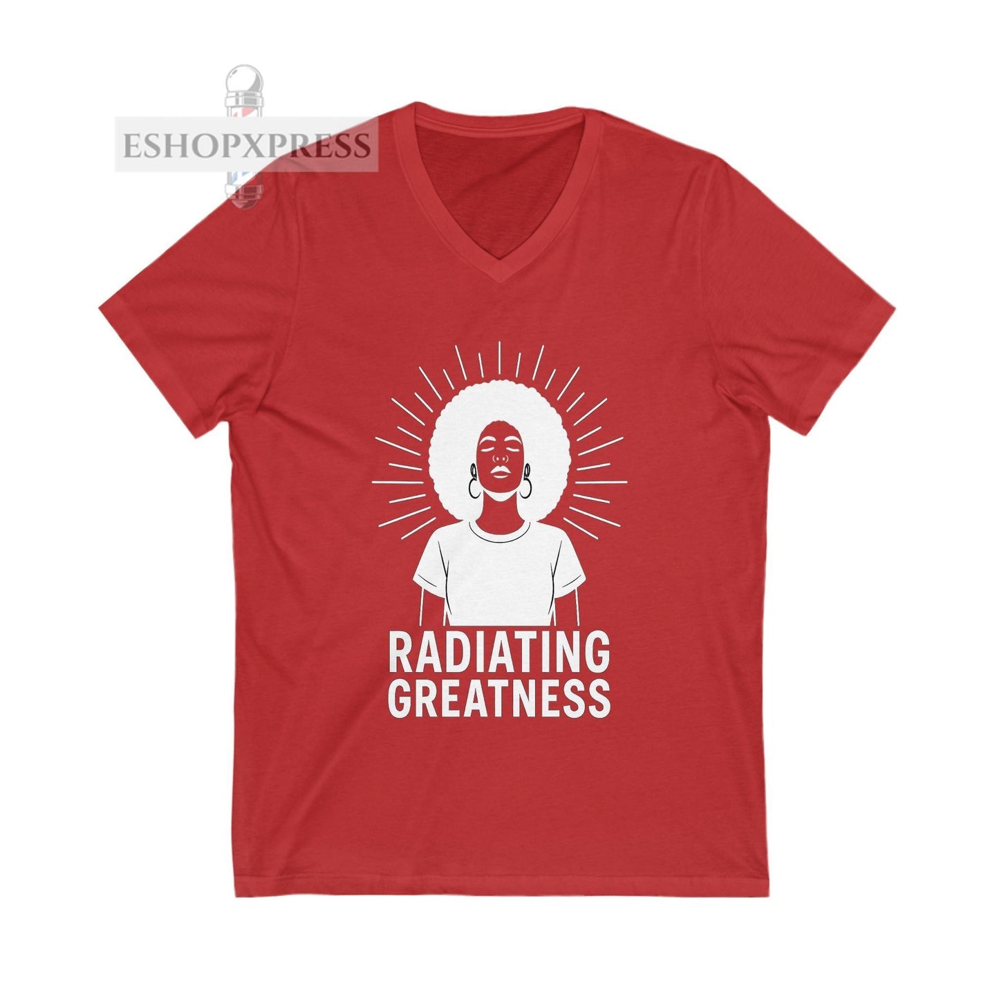 Radiating Greatness - V-Neck Tee