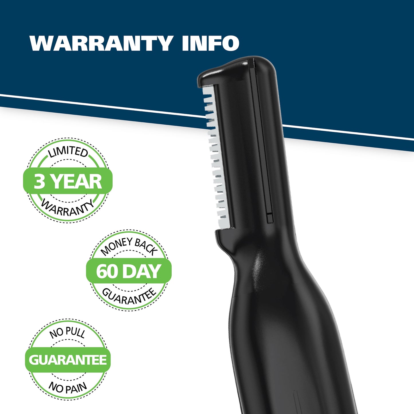 Micro Groomsman Men'S Lithium Battery Powered Pen Trimmer, Black/Blue 5640-4701