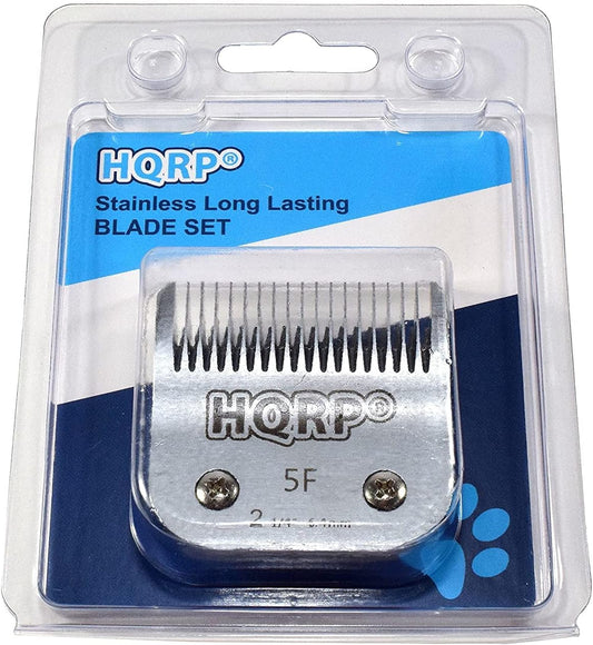 HQRP Size-5Fc Animal Clipper Blade Compatible with Andis MBG-2 20910, MBG2 20995, MBG-2 21420, AG 21465, MBG2 21485, AG 21730, AG2 22215, AG2 22235, AGC2 22330, AGC2 22340 Pet Grooming