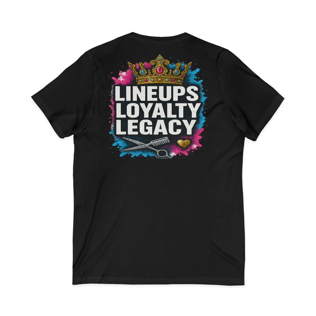 Lineups Loyalty Legacy Women's V-Neck Tee – Front & Back Print