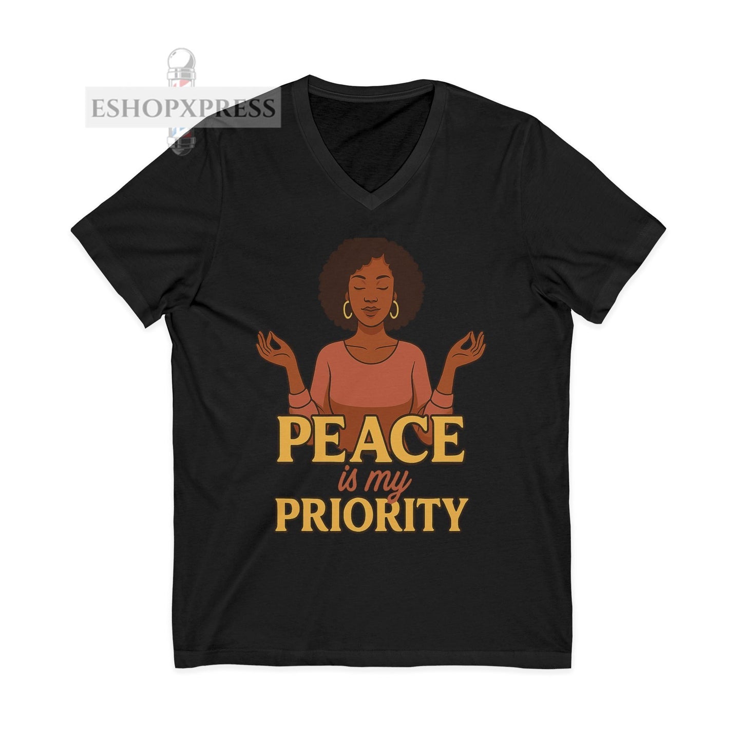 Peace is My Priority Vneck Tee