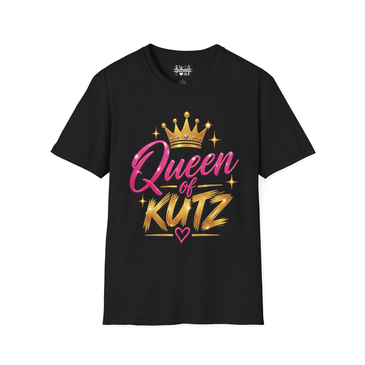 Women's Queen of Kutz Tee – Pink Script