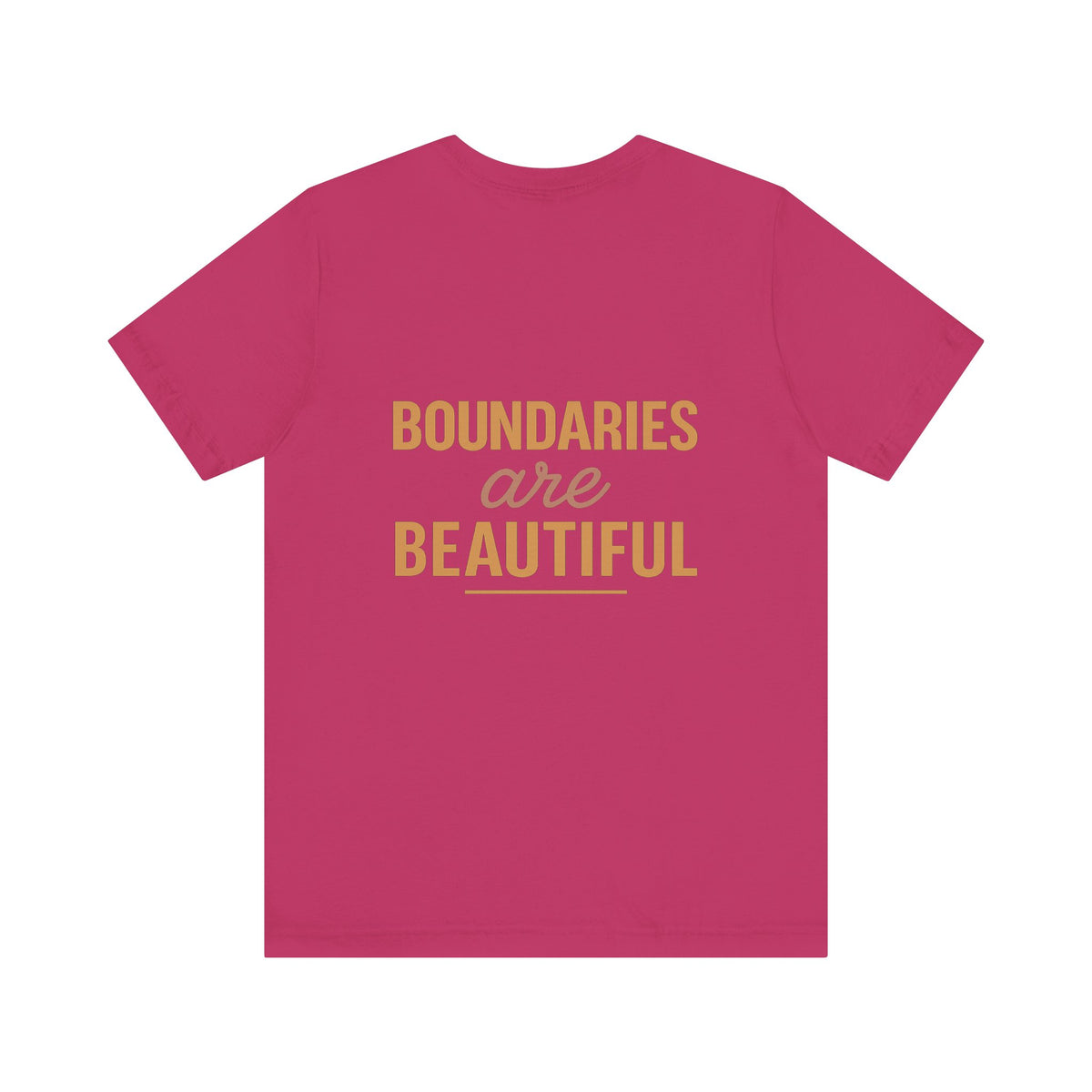 Boundaries are Beautiful Variation – Front & Back Print | Crew Neck Tee