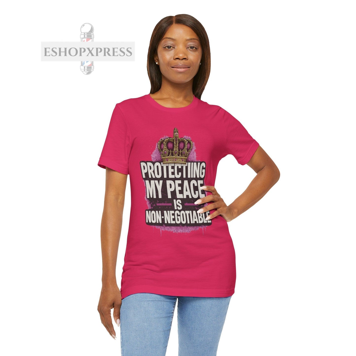 Protecting My Peace is Non-Negotiable | Empowerment Tee for Women Barbers and Stylists