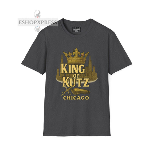 King of KutZ Chicago Barber T-Shirt – Urban Streetwear Tee for Barbers, Stylists & Grooming Pros | EShopXpress Brand Apparel