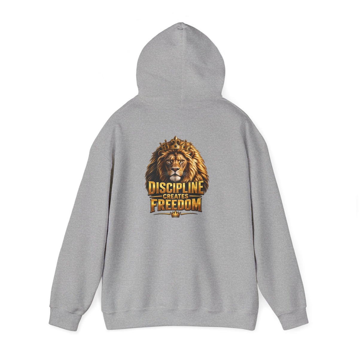 Discipline Creates Freedom Lion Barber Hoodie – Front & Back Print | King of Kutz Collection