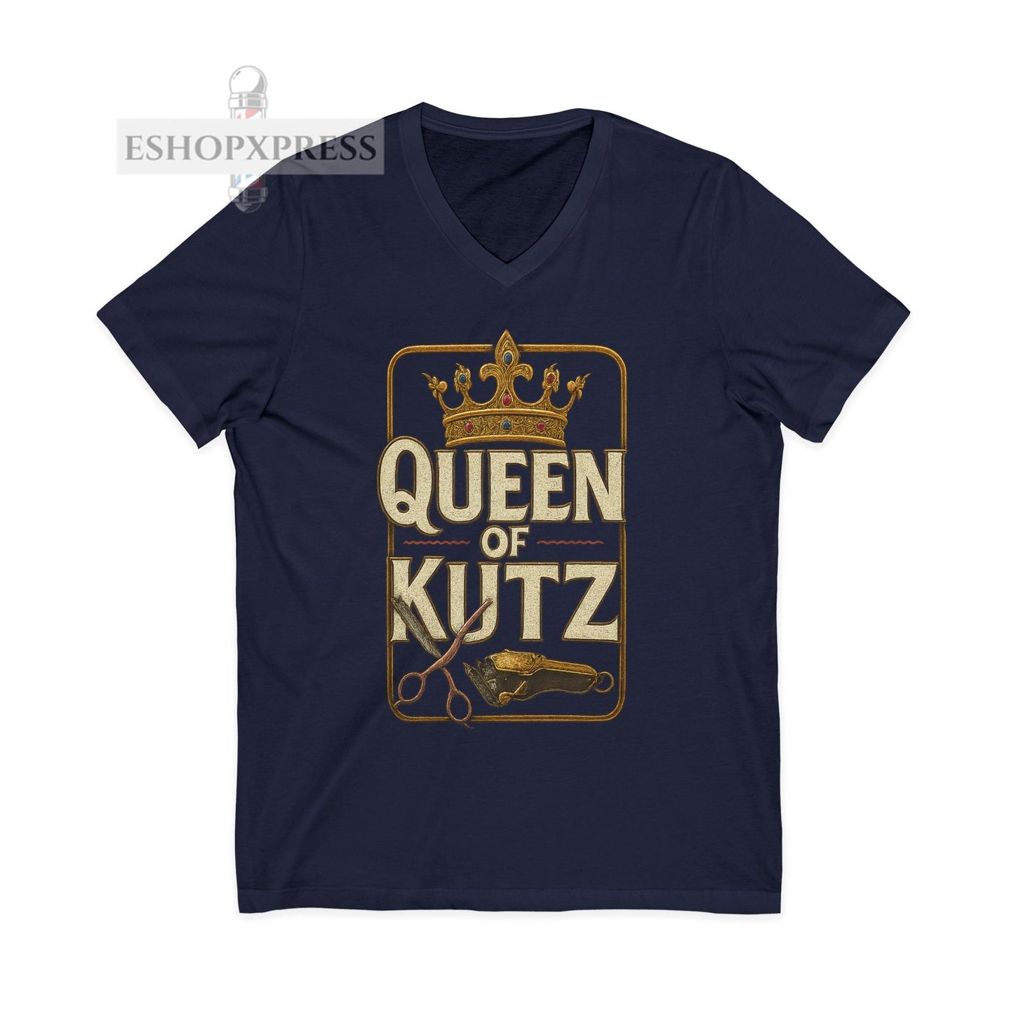 Queen of Kutz Universal  Women's V-Neck Tee