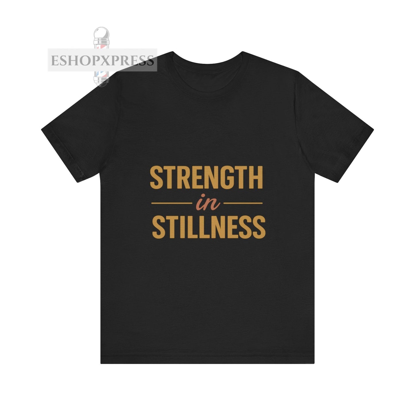 Strength in Stillness Typography Design