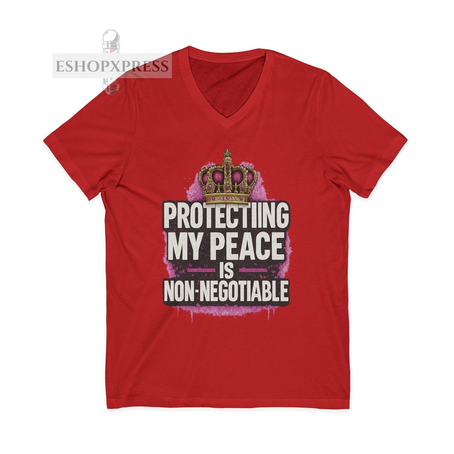 Protecting My Peace is Non-Negotiable - V-Neck Tee