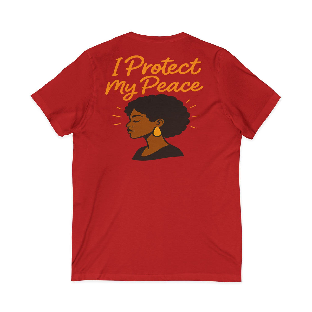 I Protect My Peace – Front & Back Print | V-Neck Tee