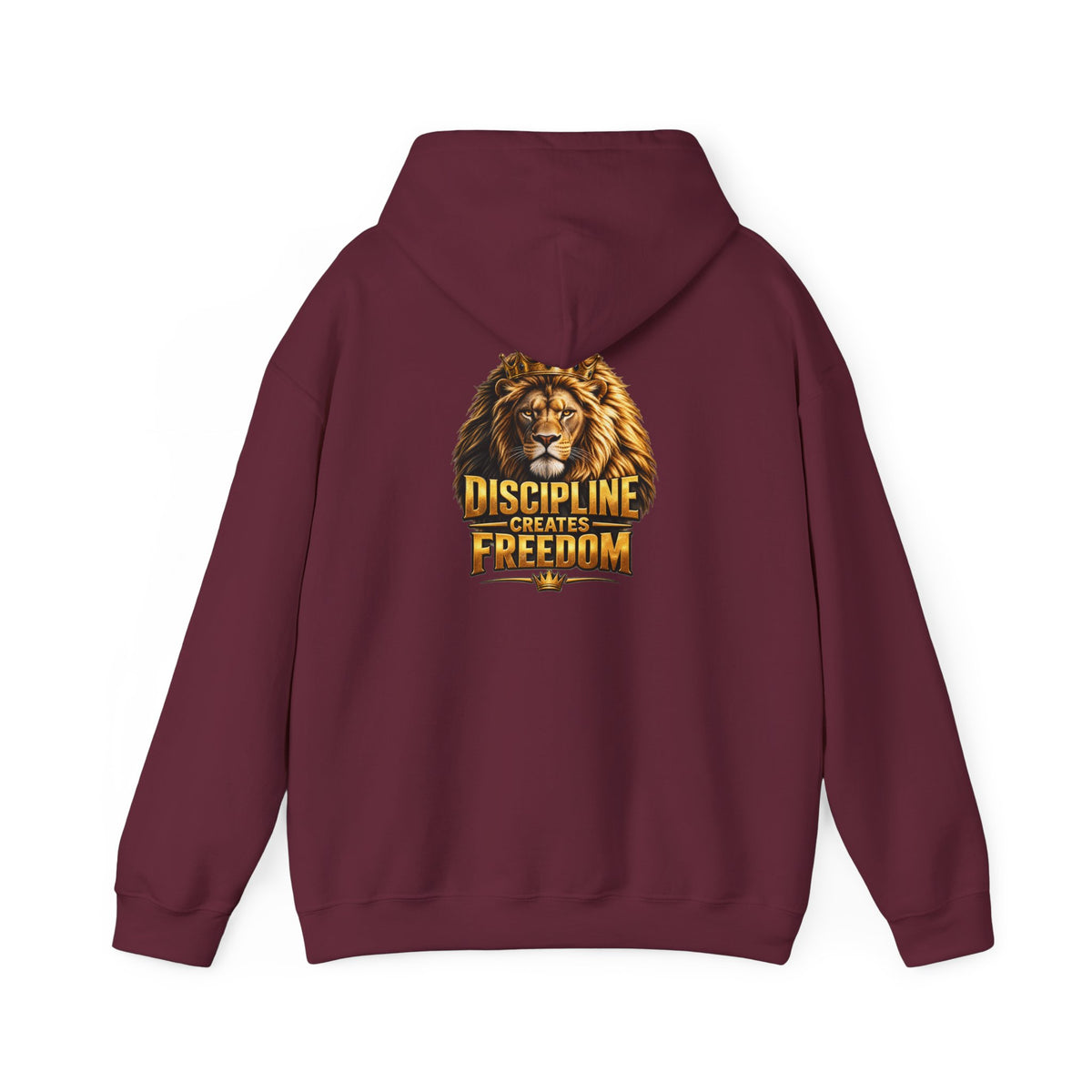 Discipline Creates Freedom Lion Barber Hoodie – Front & Back Print | King of Kutz Collection