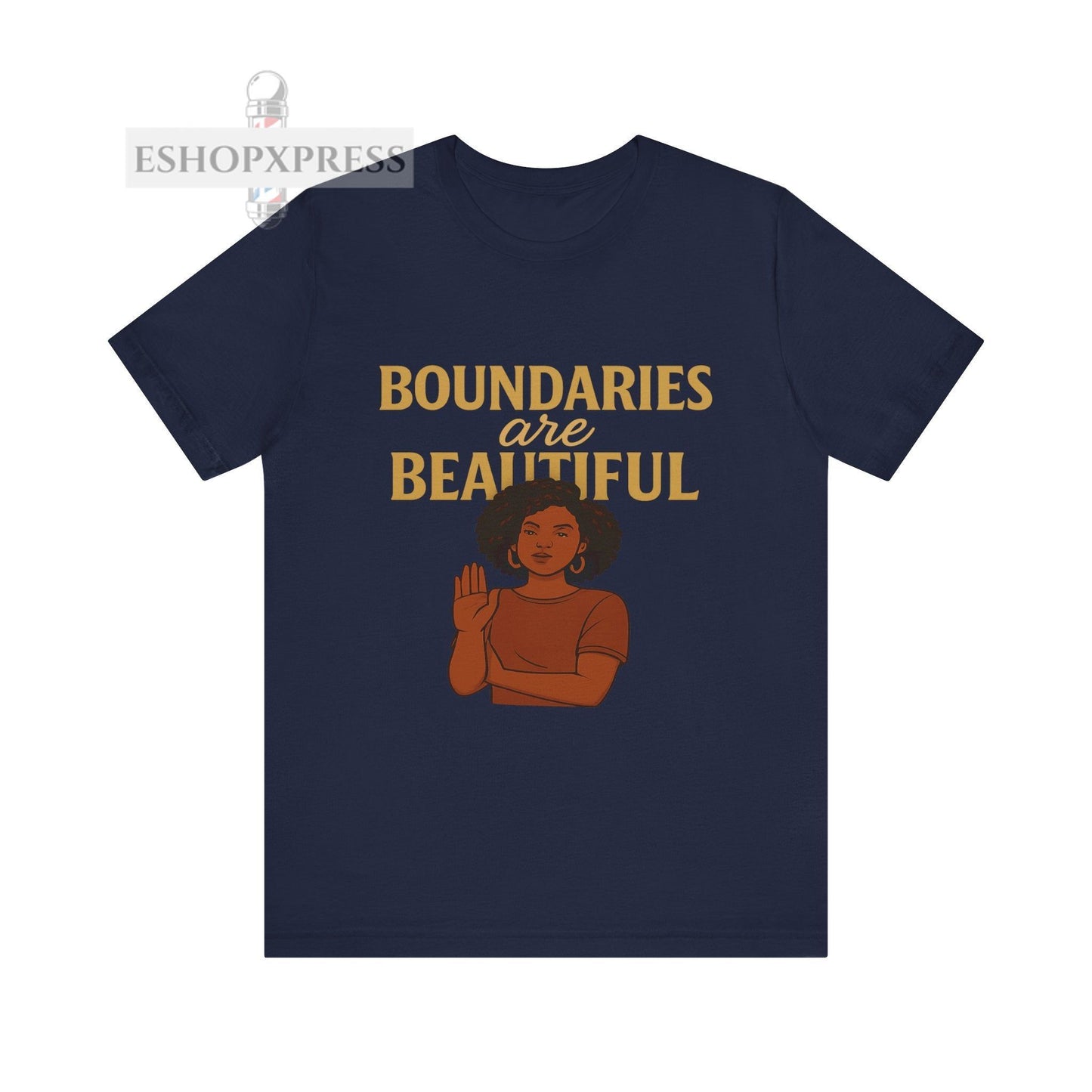 Boundaries Are Beautiful - Crew Neck Tee