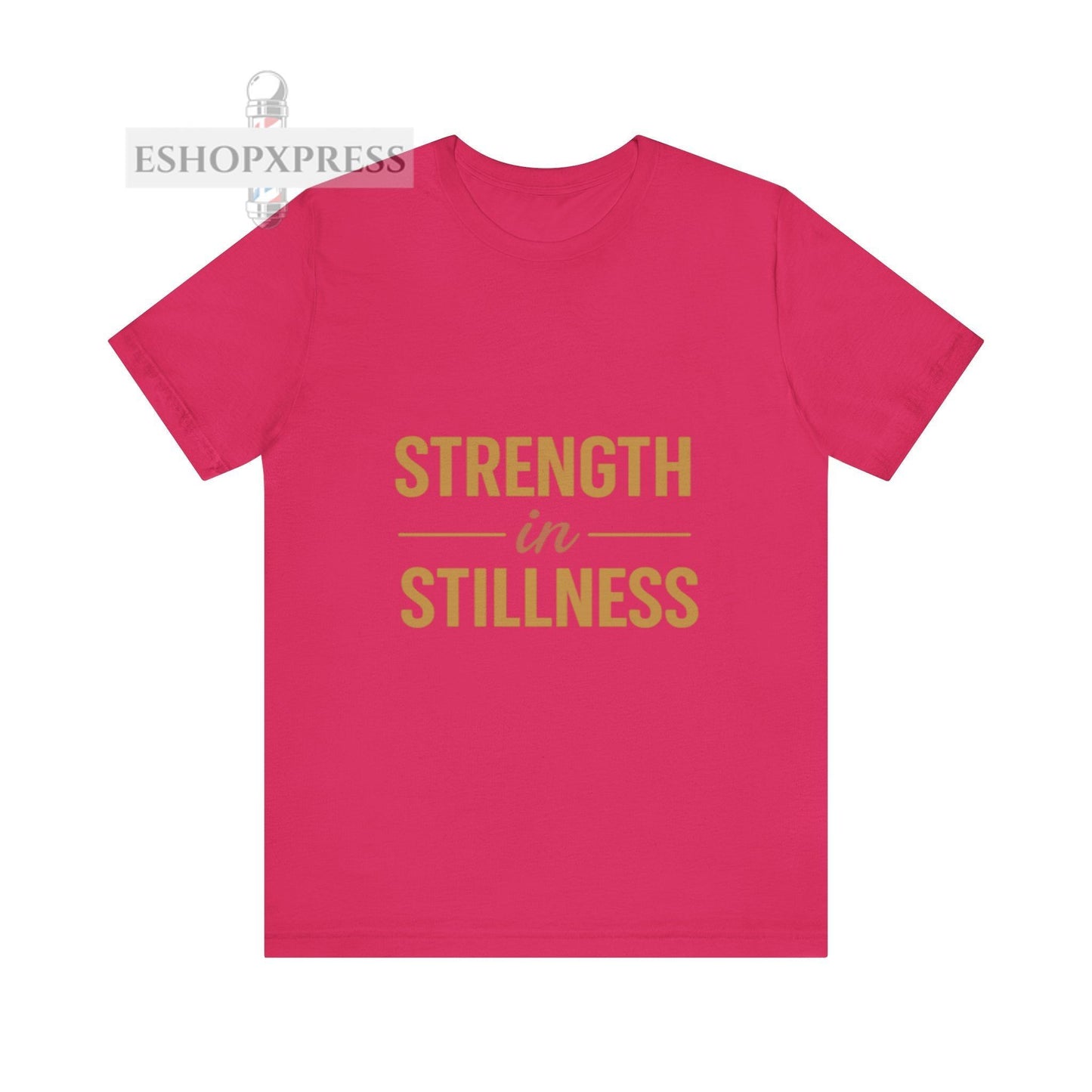 Strength in Stillness Typography Design