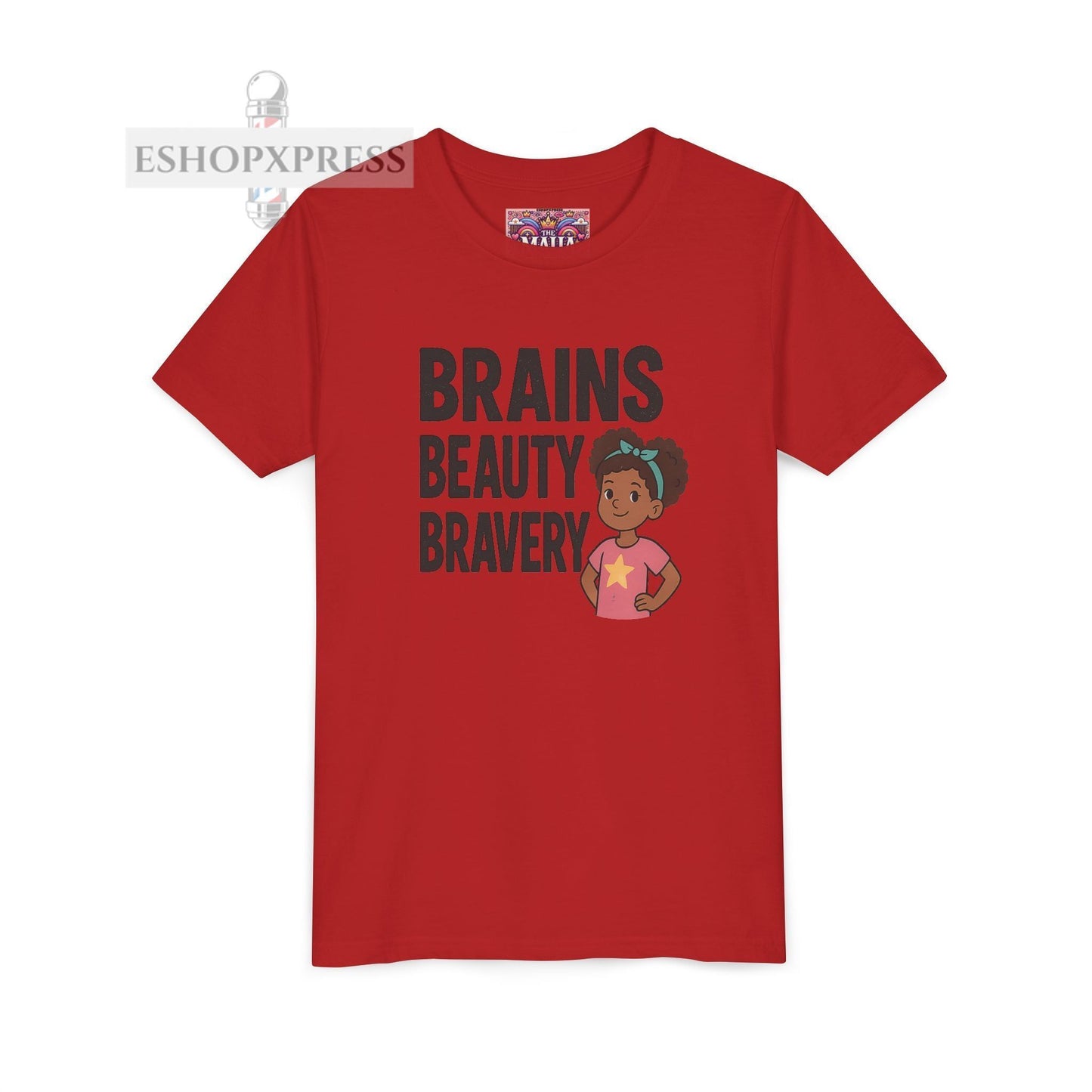 Brains Beauty Bravery -Youth Short Sleeve Tee