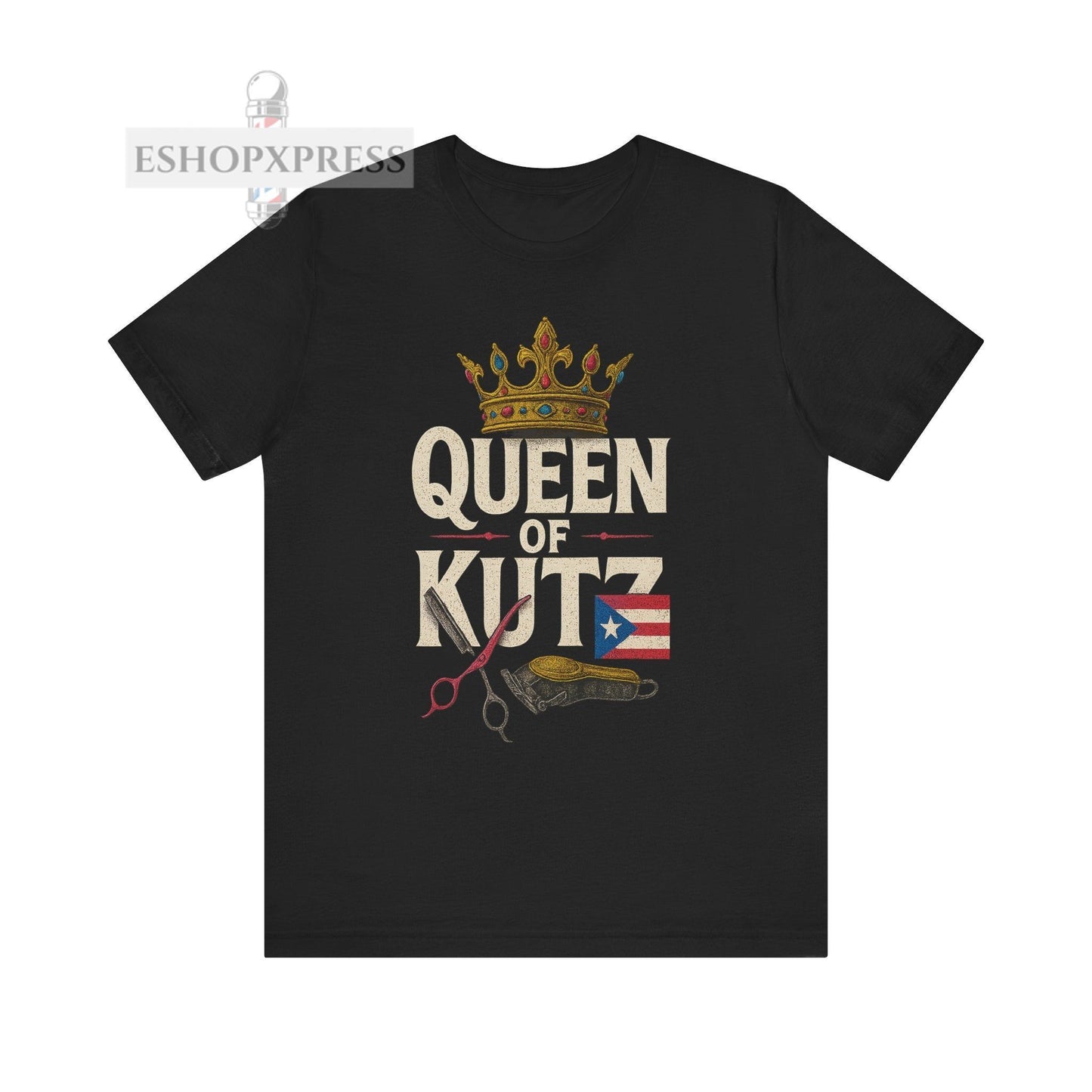 Queen of Kutz Puerto Rico | Unisex Tee for Stylists & Barbers