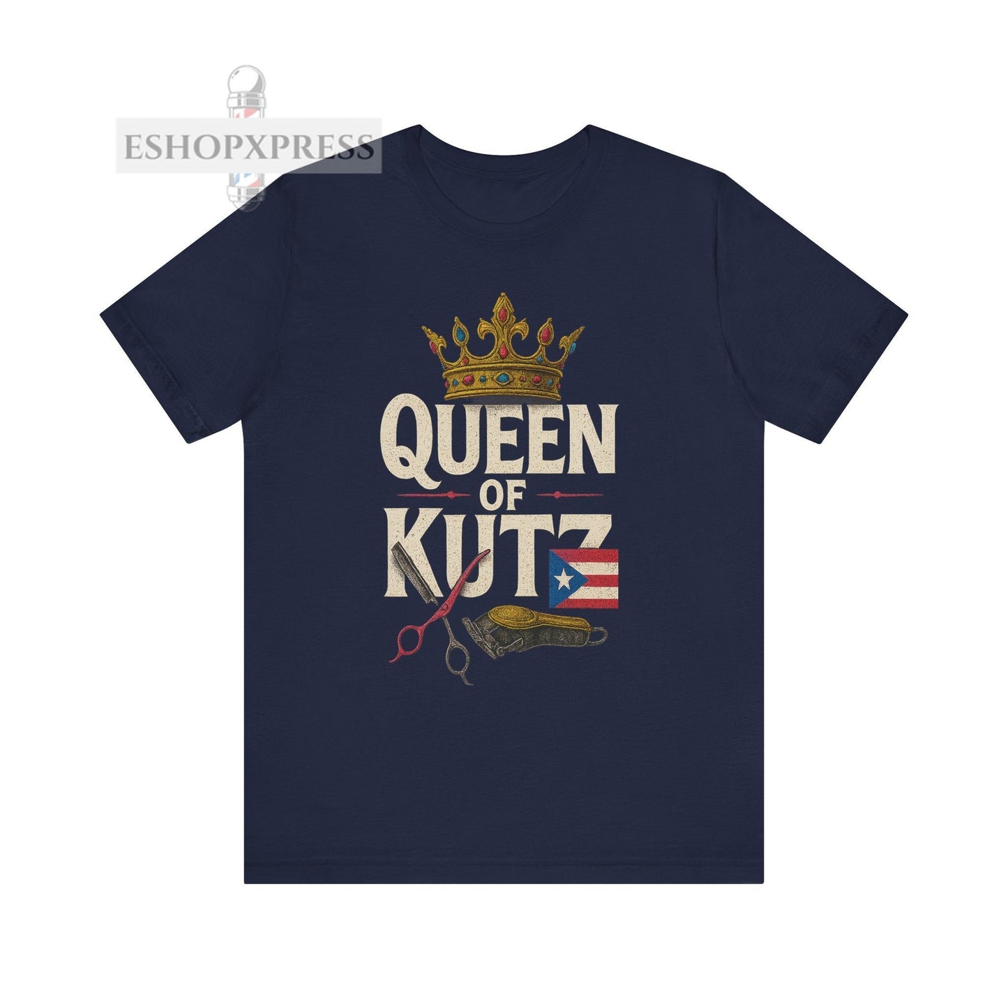 Queen of Kutz Puerto Rico | Unisex Tee for Stylists & Barbers