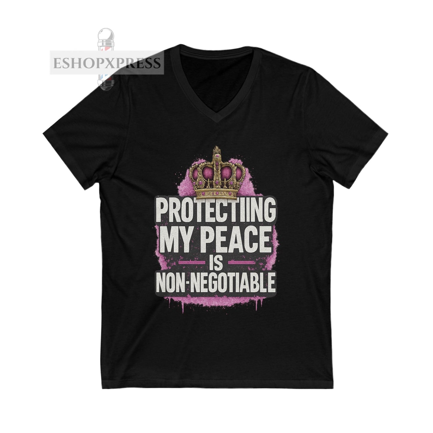 Protecting My Peace is Non-Negotiable - V-Neck Tee