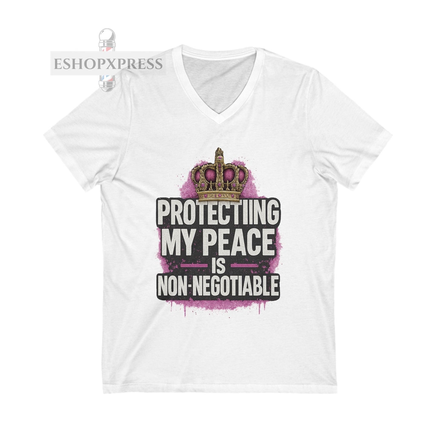 Protecting My Peace is Non-Negotiable - V-Neck Tee