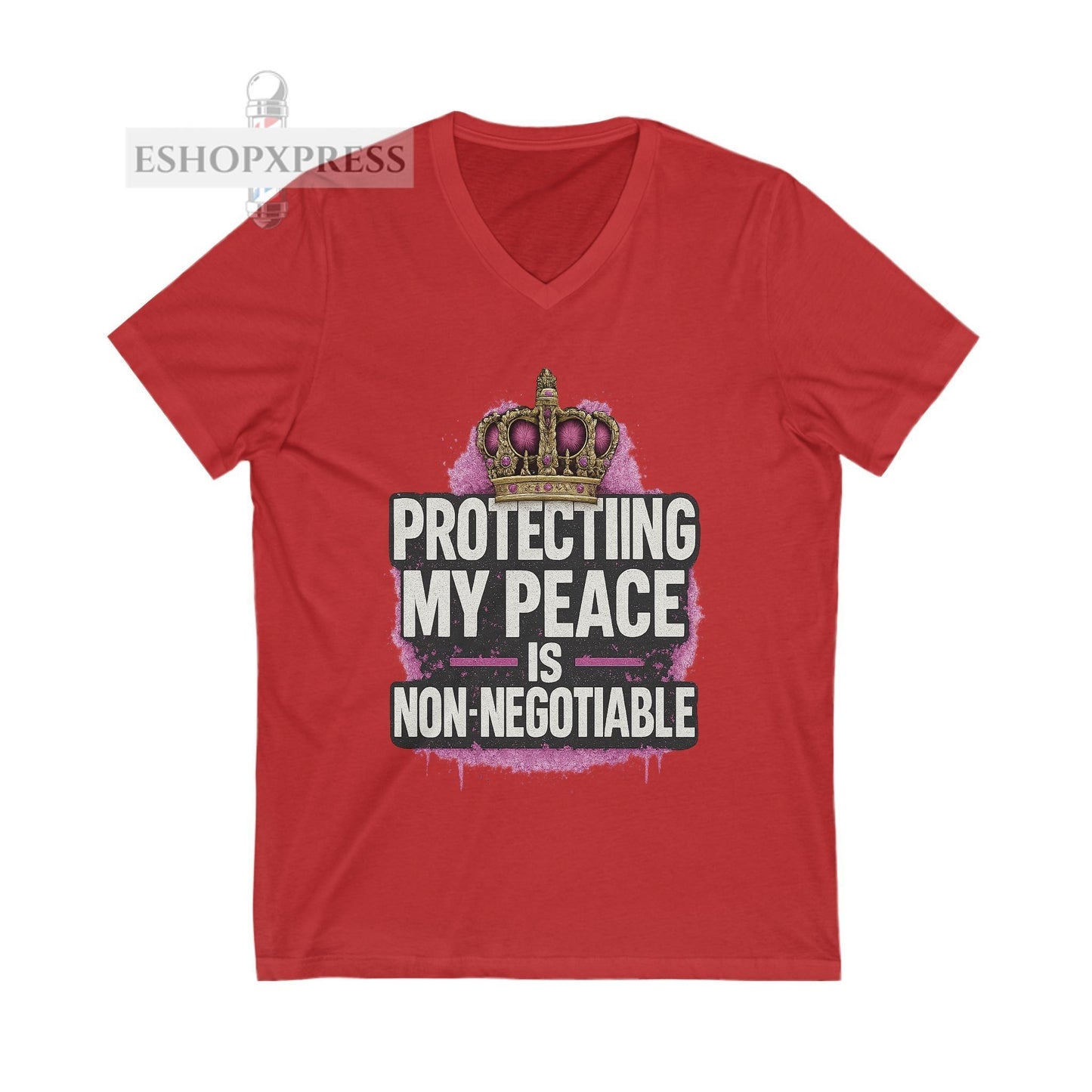 Protecting My Peace is Non-Negotiable - V-Neck Tee