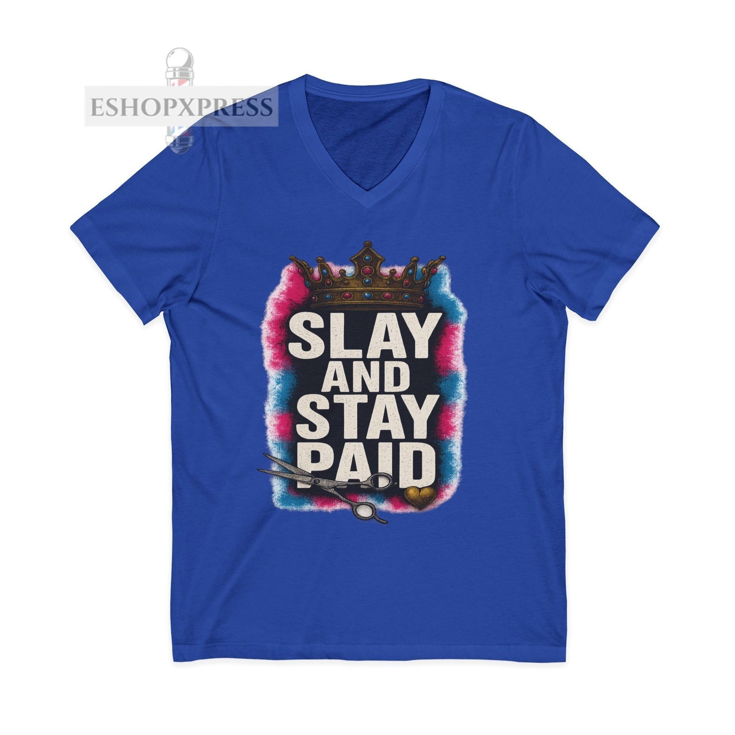 Slay And Stay Paid  Women's V-Neck Tee