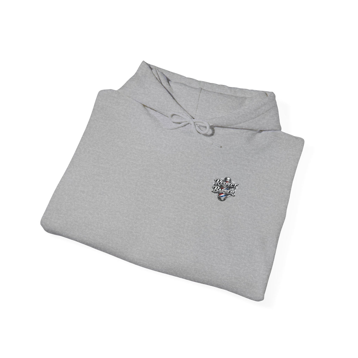 Men's Respect The Barber Hoodie – Front & Back Print | Vintage Barber Pole Graphic Hoodie