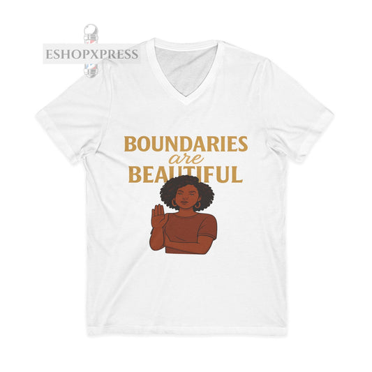 Boundaries Are Beautiful V-neck Tee