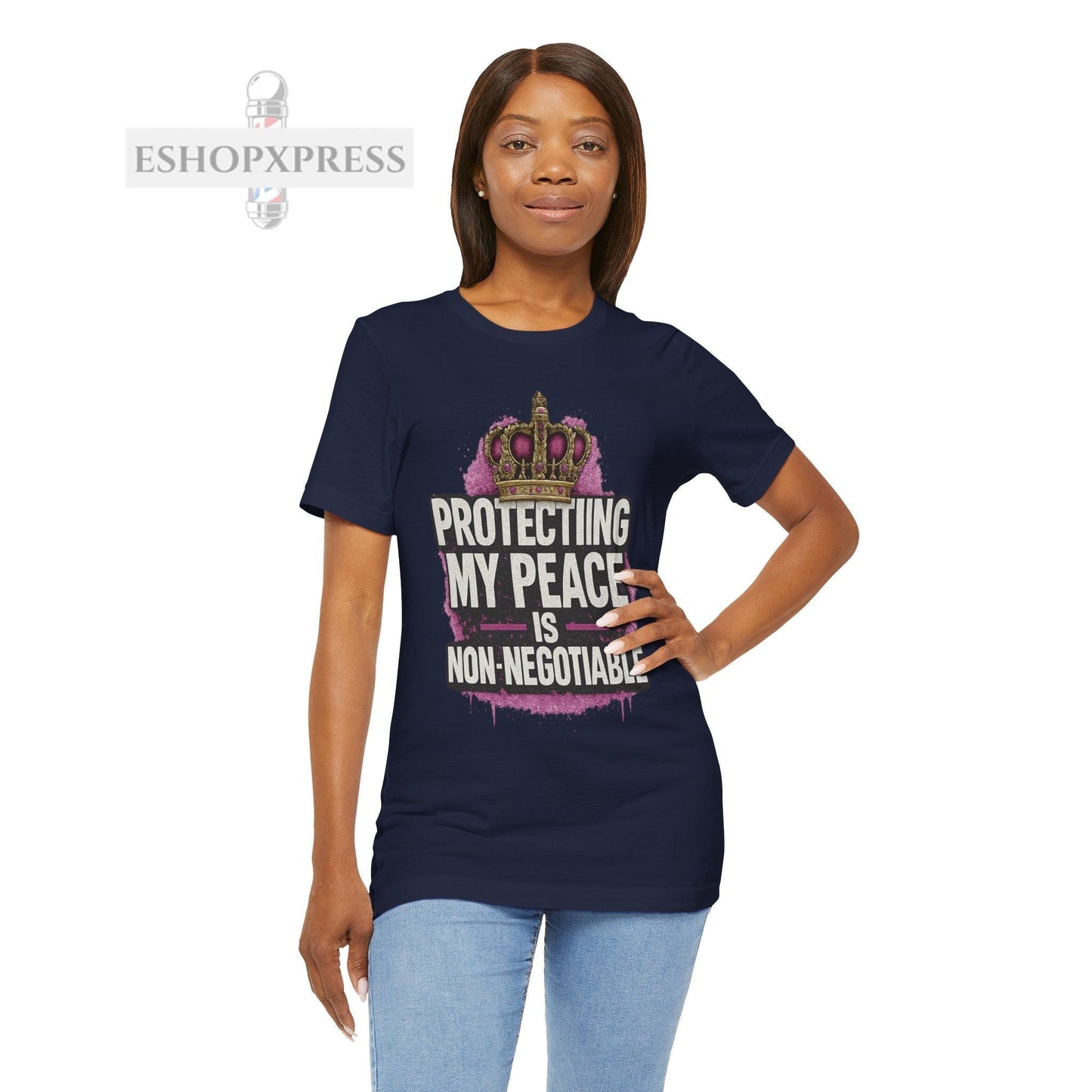 Protecting My Peace is Non-Negotiable | Empowerment Tee for Women Barbers and Stylists