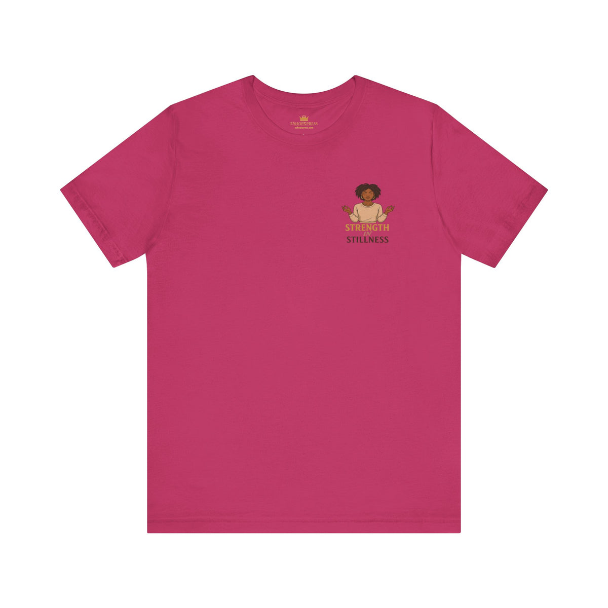 Strength in Stillness – Front & Back Print | Crew Neck Tee