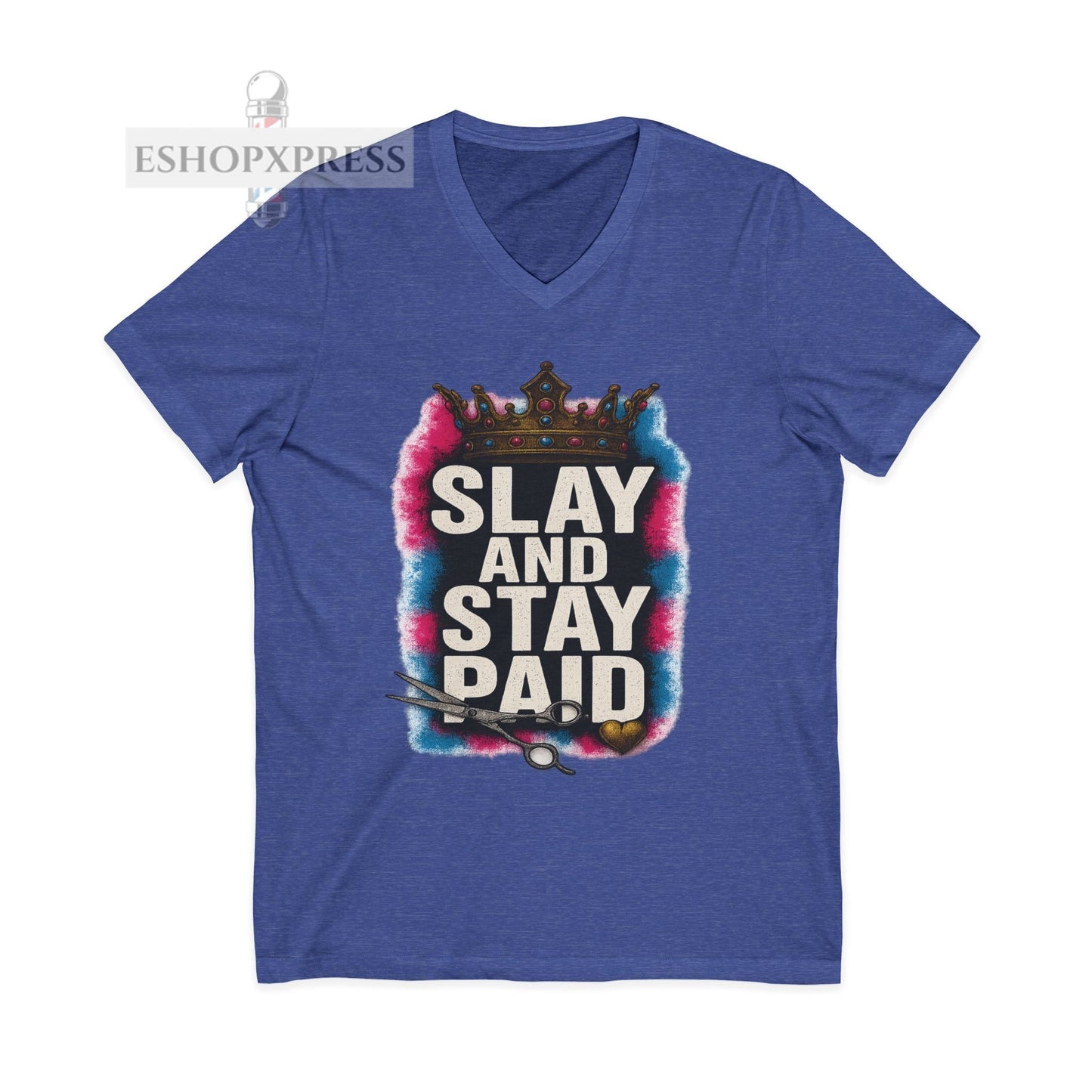Slay And Stay Paid  Women's V-Neck Tee