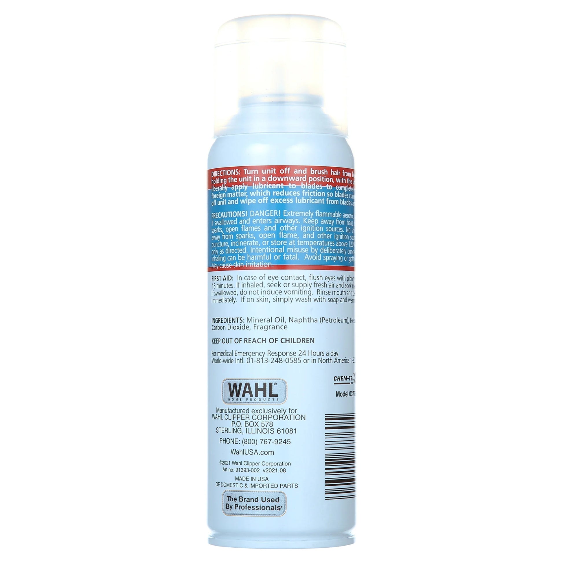 Total Care Hair Clipper Blade Lubricant, Cleaner and Coolant Spray, 6Oz #3776