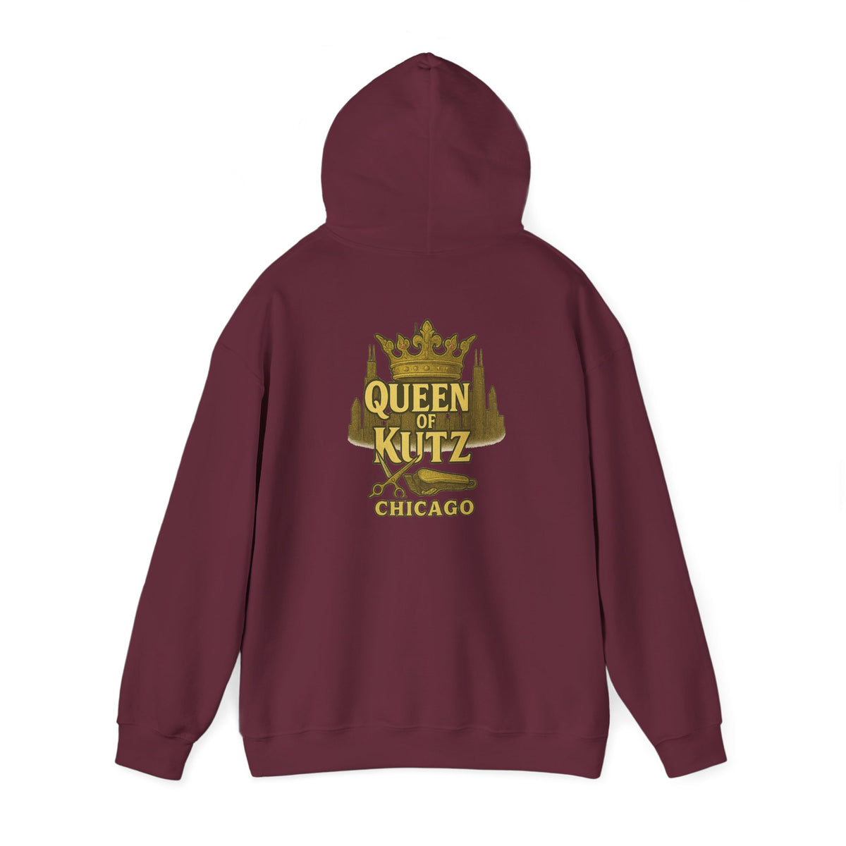 Queen of Kutz Chicago Hoodie – Front & Back Print