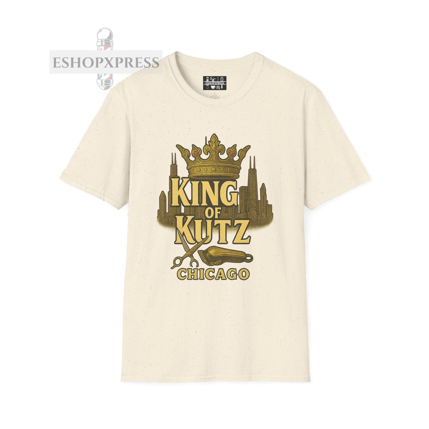 King of KutZ Chicago Barber T-Shirt – Urban Streetwear Tee for Barbers, Stylists & Grooming Pros | EShopXpress Brand Apparel