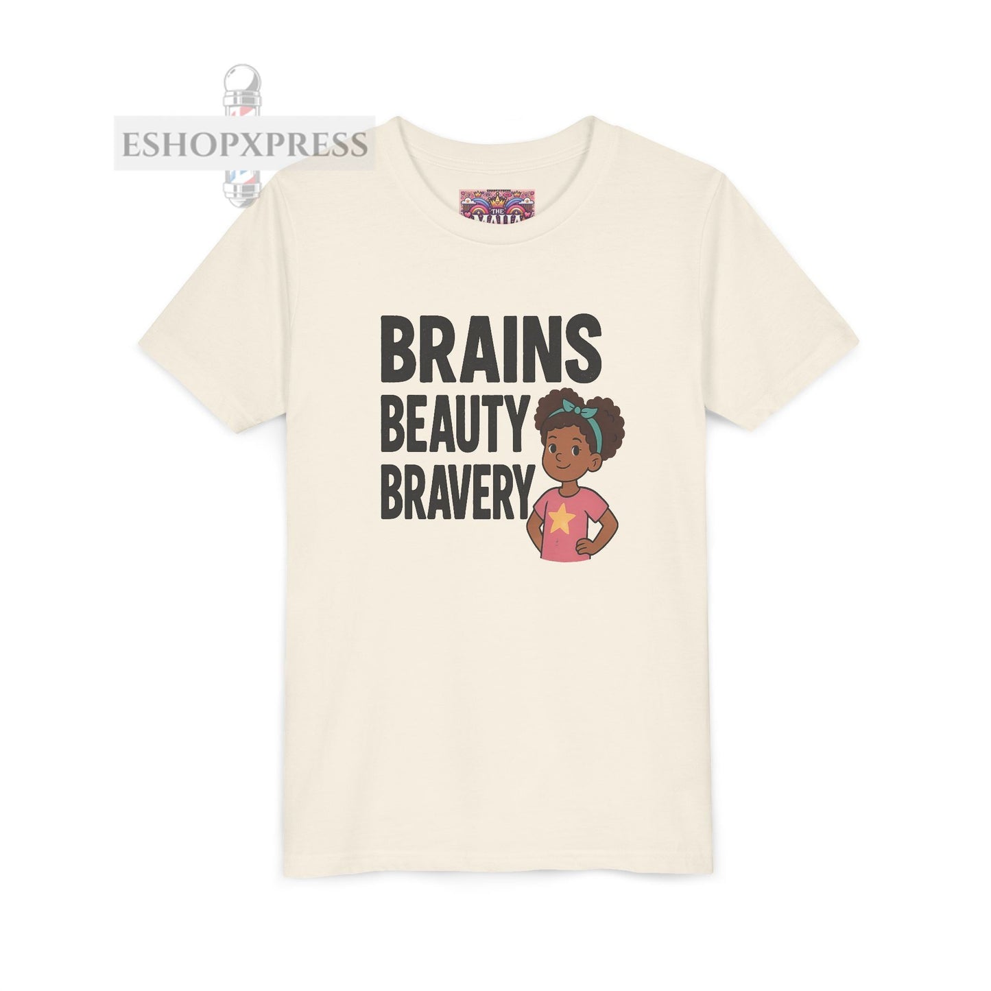 Brains Beauty Bravery -Youth Short Sleeve Tee
