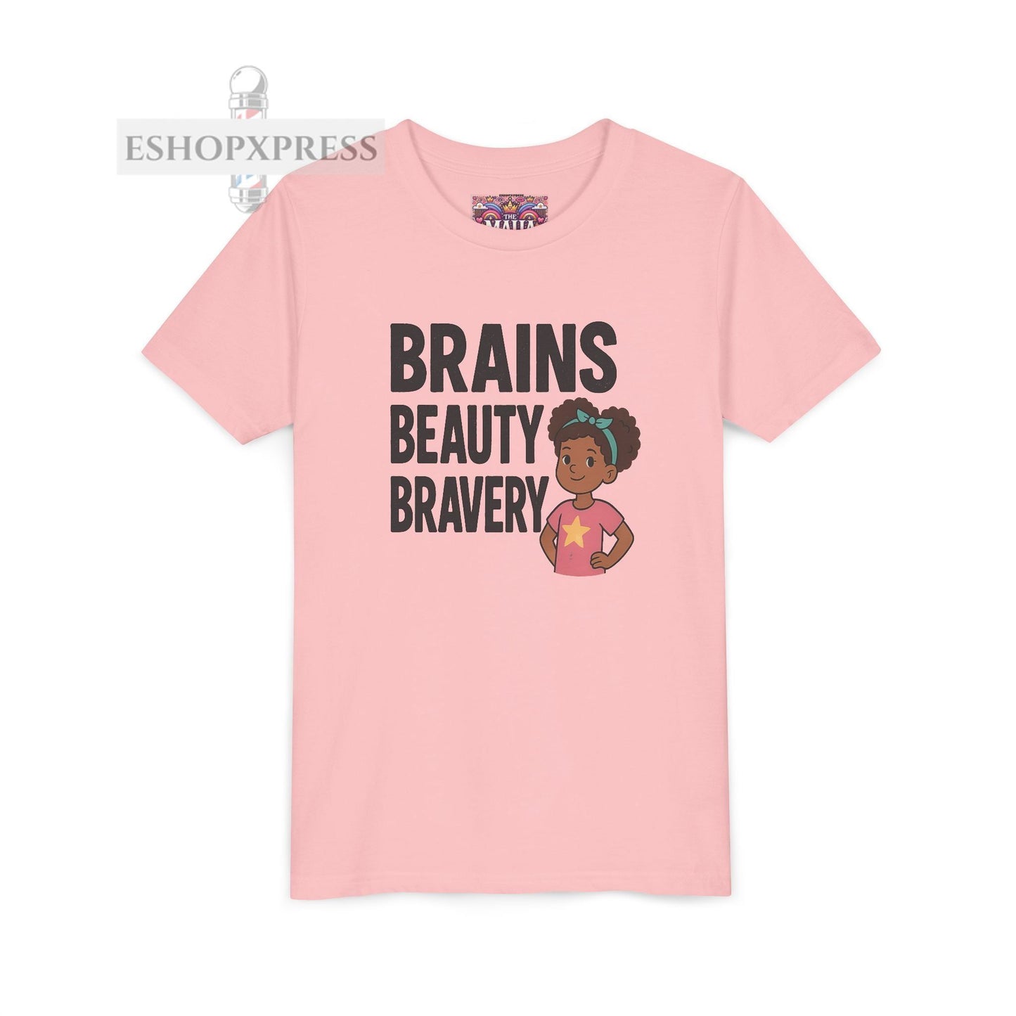 Brains Beauty Bravery -Youth Short Sleeve Tee