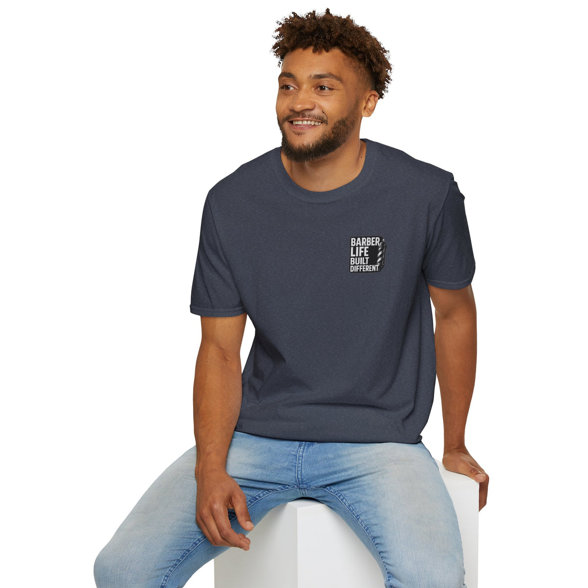 Barber Life Built Different – Front & Back Print