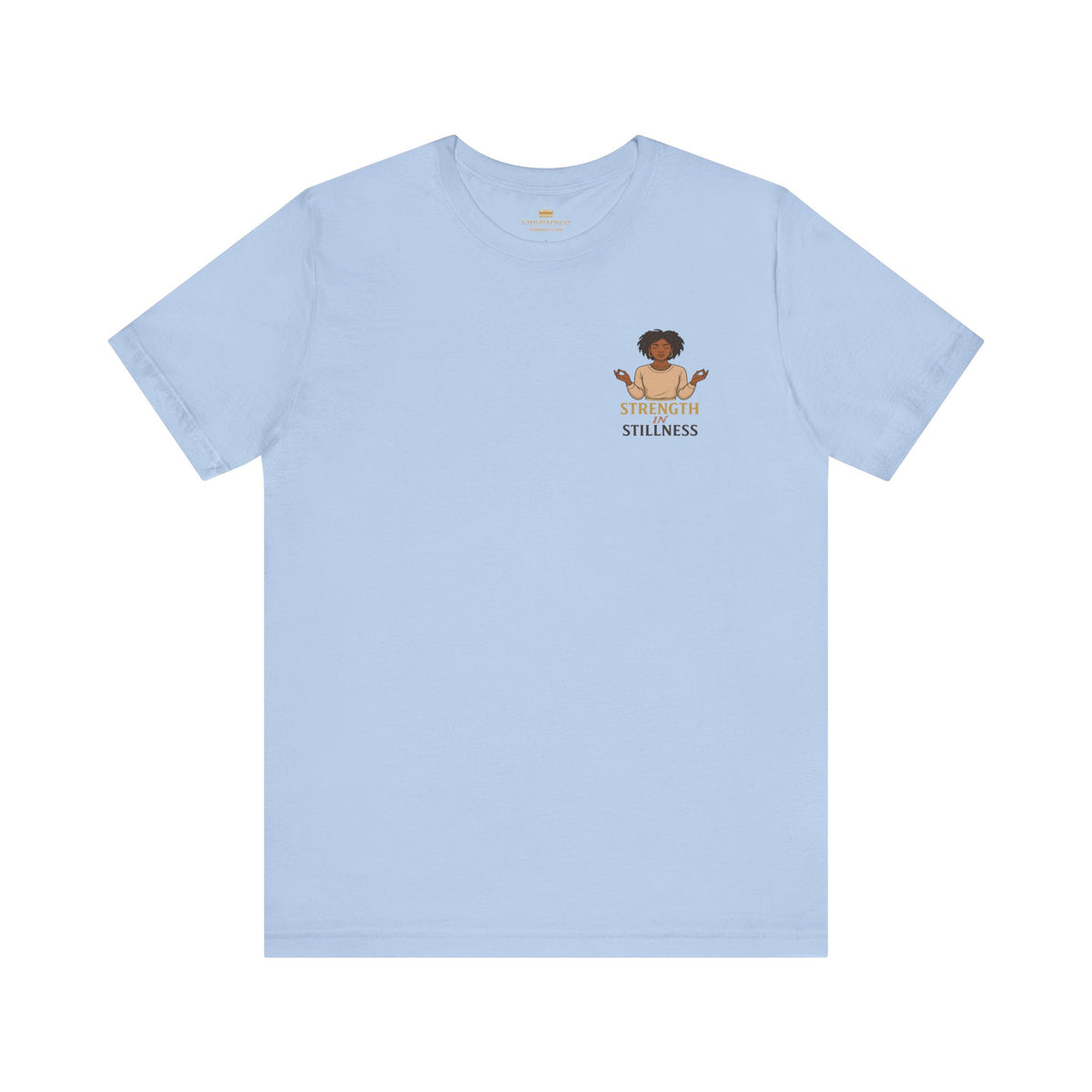 Strength in Stillness – Front & Back Print | Crew Neck Tee