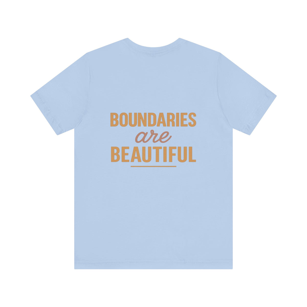 Boundaries are Beautiful Variation – Front & Back Print | Crew Neck Tee