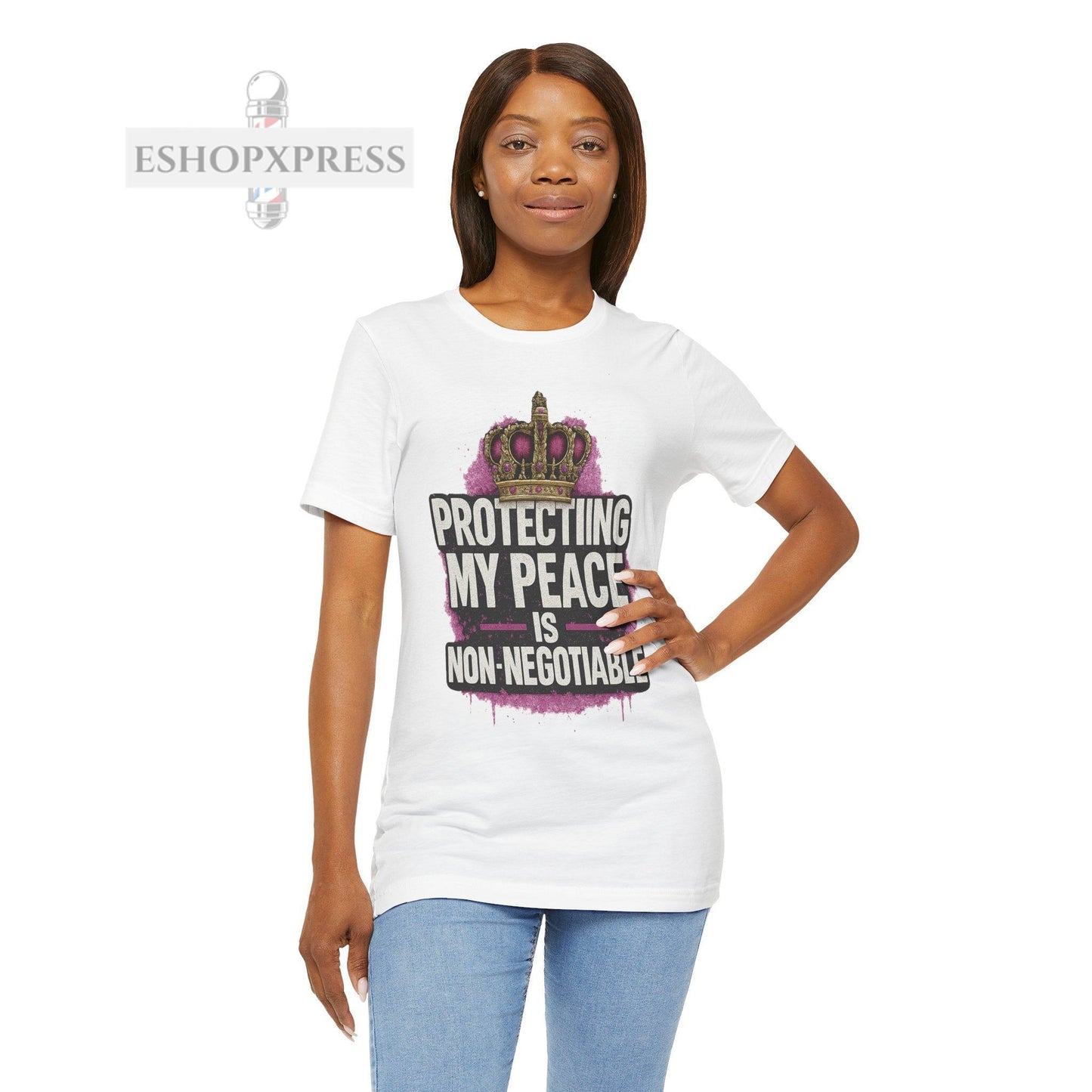 Protecting My Peace is Non-Negotiable | Empowerment Tee for Women Barbers and Stylists