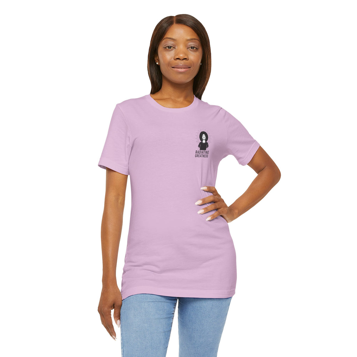 Radiating Greatness – Front & Back Print | Empowerment Tee