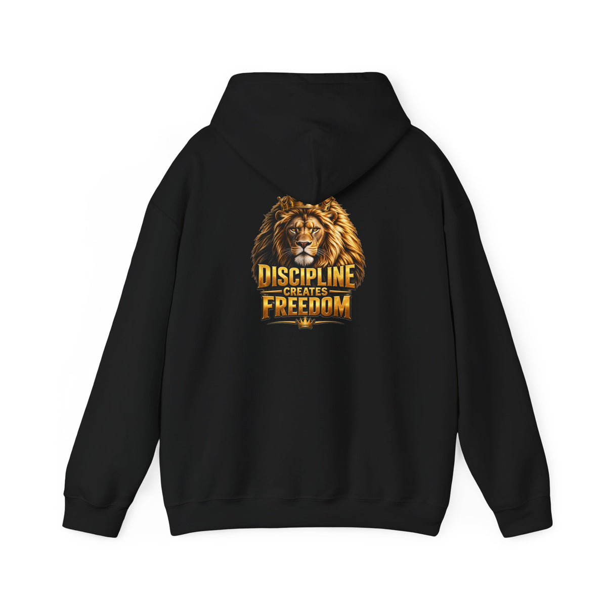 Discipline Creates Freedom Lion Barber Hoodie – Front & Back Print | King of Kutz Collection