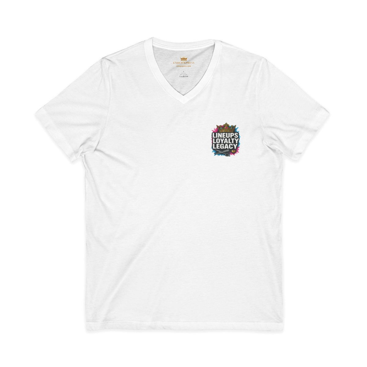 Lineups Loyalty Legacy Women's V-Neck Tee – Front & Back Print