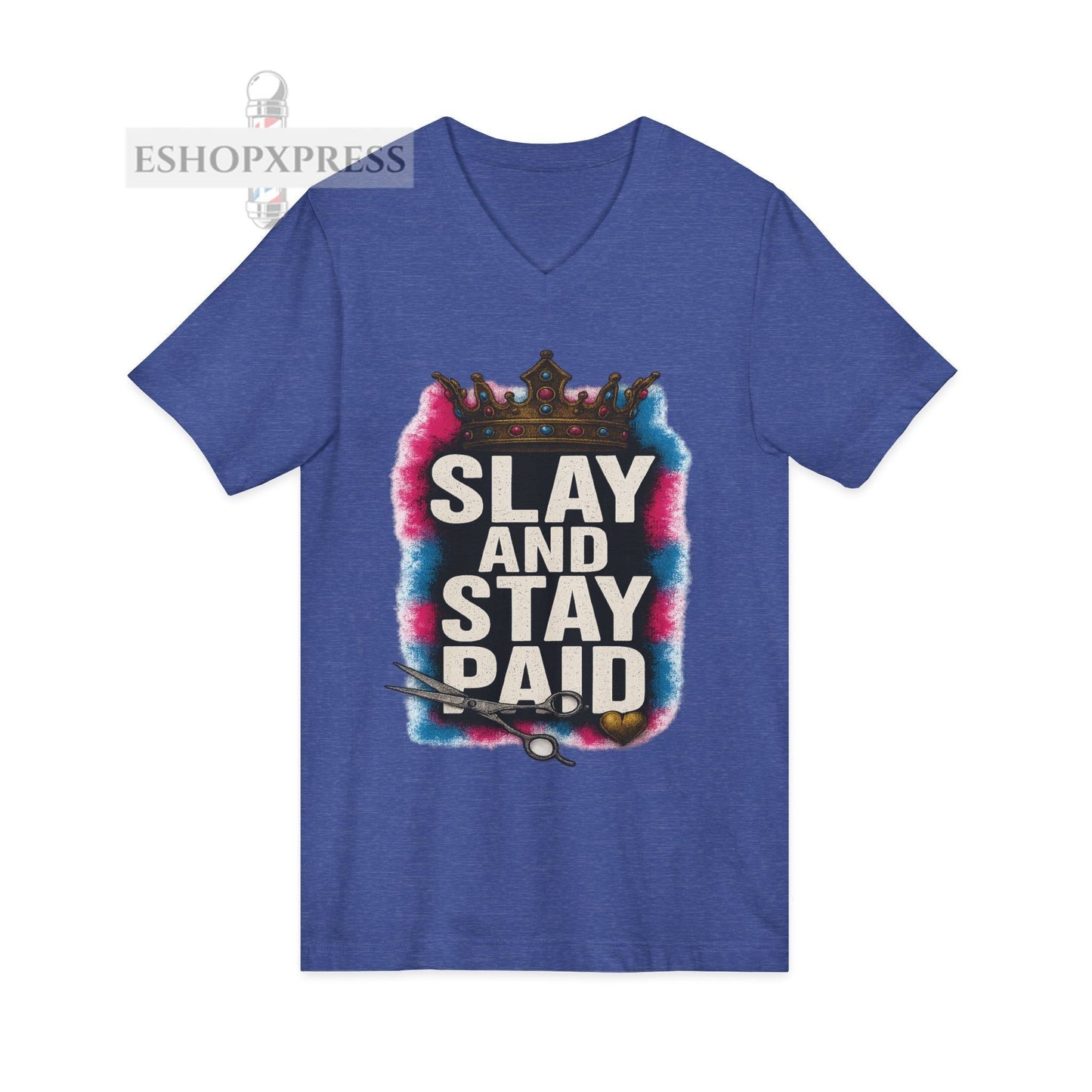 Slay And Stay Paid  Women's V-Neck Tee
