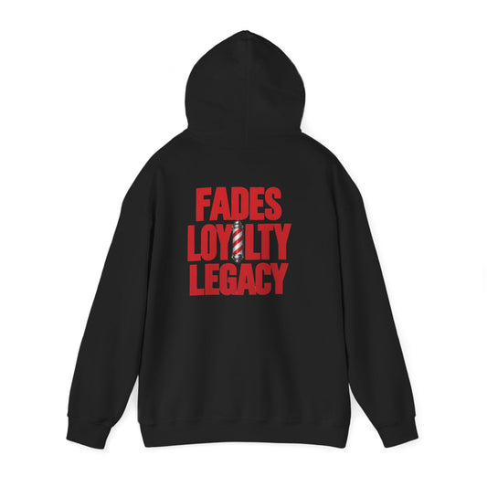 Fades Loyalty Legacy Barber Hoodie – Front & Back Print | King of Kutz Collection